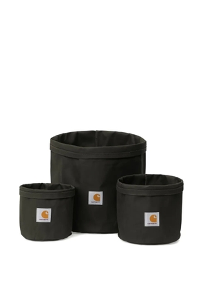 Carhartt WIP canvas vases (set of three) - Green