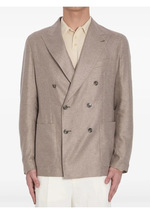 Tagliatore silk blazer - Neutrals