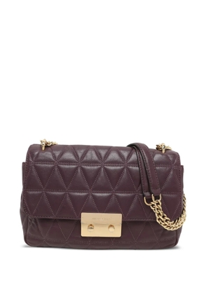 Michael Kors Vintage large quilted flap leather shoulder bag - Purple