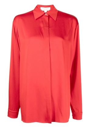 Michael Kors Collection pointed-collar long-sleeve shirt - Red