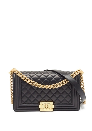 CHANEL Pre-Owned Boy quilted leather shoulder bag - Black