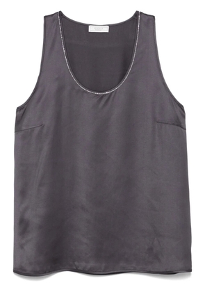 Peserico bead-detail tank top - Grey