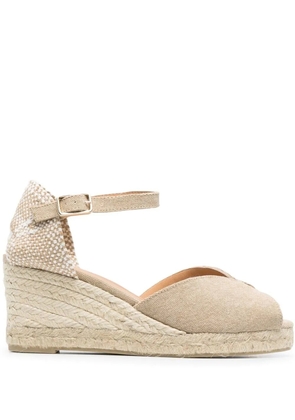 Castañer Carol canvas wedge espadrilles - Neutrals