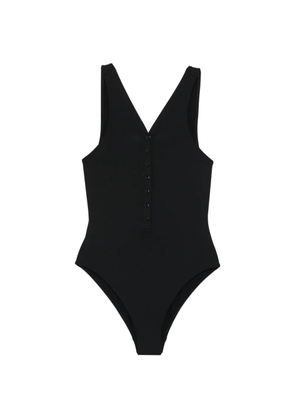 ERES button V-neck swimsuit - Black