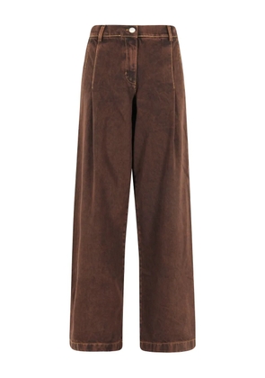 Federica Tosi button-fastening jeans - Brown
