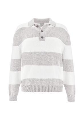 Paul & Shark striped knit polo shirt - Neutrals