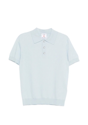 Casablanca monogram pointelle polo shirt - Blue