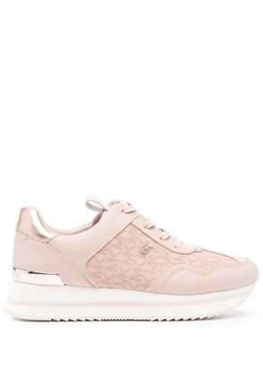 Michael Kors Raina logo-jacquard platform sneakers - Pink