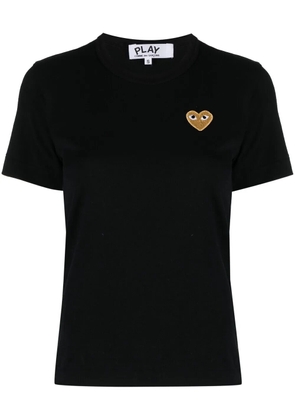 Comme Des Garçons Play embroidered heart T-shirt - Black
