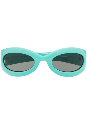 Gucci Eyewear Blondie geometric-frame sunglasses - Blue
