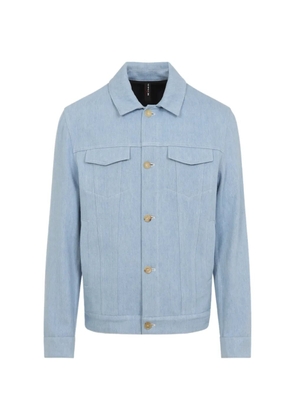 Kiton pocket button cotton jacket - Blue