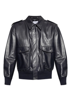 Givenchy flap-pocket leather jacket - Black