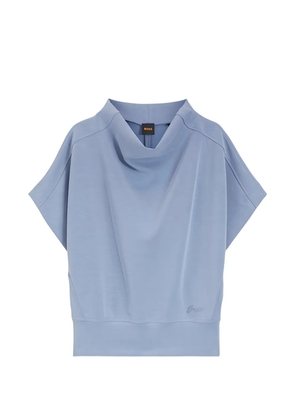 BOSS funnel-neck T-shirt - Blue