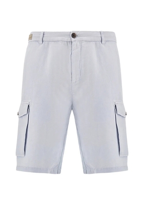 Paul & Shark garment-dyed cargo-pockets bermuda shorts - Blue