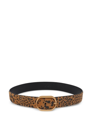 PINKO leopard-print buckle belt - Neutrals