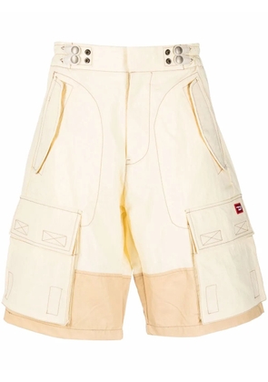 Diesel panelled multi-pocket cargo shorts - Neutrals