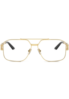 Versace Eyewear pilot-frame glasses - Gold