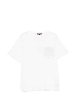 Michael Kors logo monogram pocket T-shirt - White