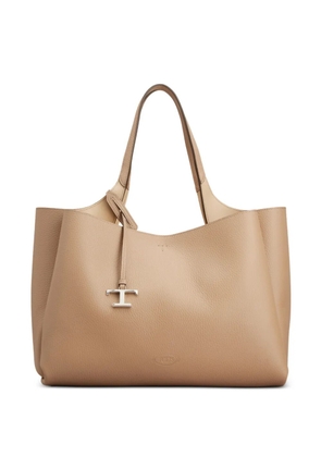 Tod's logo-detail medium shoulder bag - Neutrals