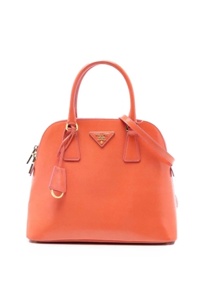 Prada Pre-Owned 2021-2025 Small Saffiano Vernice Promenade satchel - Orange