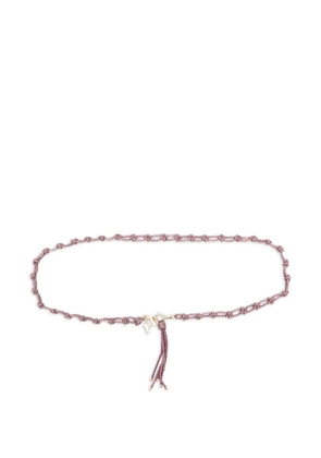 Rosantica Hello Lumem knotted-tassel bag strap - Pink