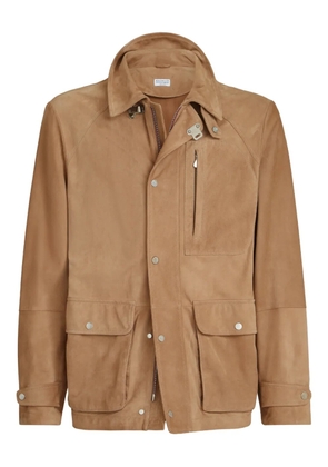 Brunello Cucinelli suede jacket - Brown