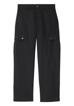 Burberry cotton blend cargo trousers - Black