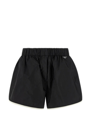 Prada Re-Nylon Piuma elasticated shorts - Black