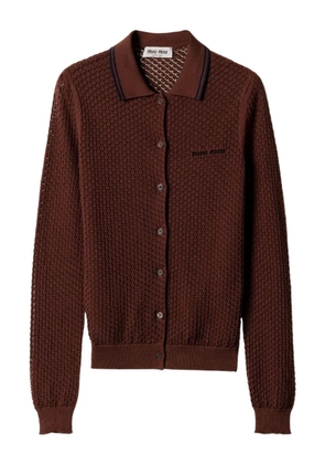 Miu Miu cotton cardigan - Brown