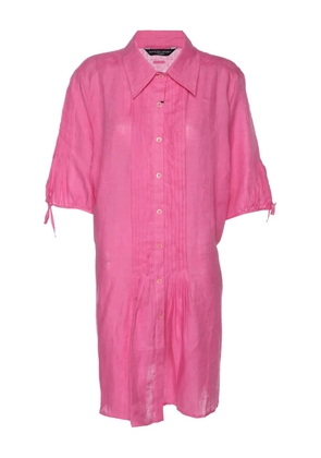 Marina Rinaldi pintuck mini dress - Pink