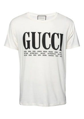 Gucci Pre-Owned logo-print t-shirt - White