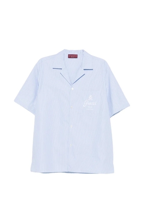 Gucci striped bowling shirt - Blue