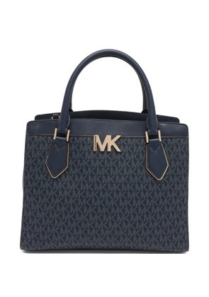 Michael Kors Vintage large Mott logo-plaque tote bag - Blue