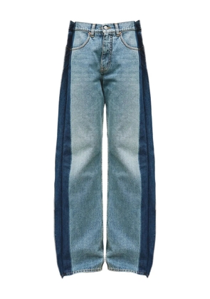 MM6 Maison Margiela panelled five-pocket jeans - Blue