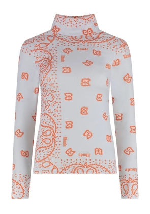 RHUDE printed stretch top - Grey