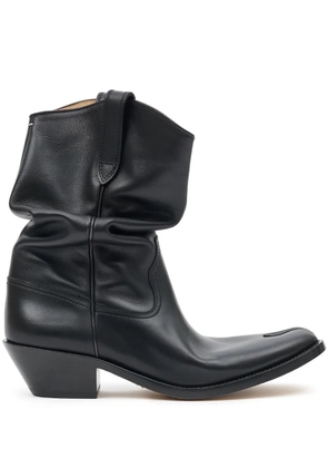 Maison Margiela Tabi 55mm slouchy Western boots - Black