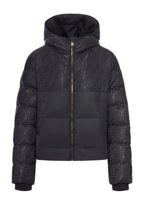 FENDI FF-motif hooded jacket - Black
