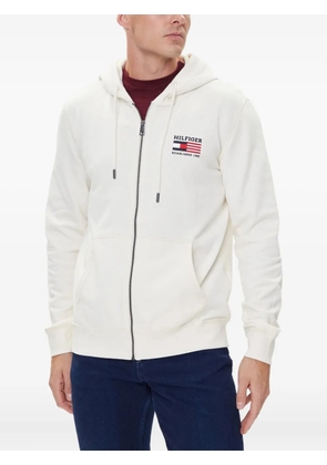 Tommy Hilfiger embroidered-logo hoodie - White