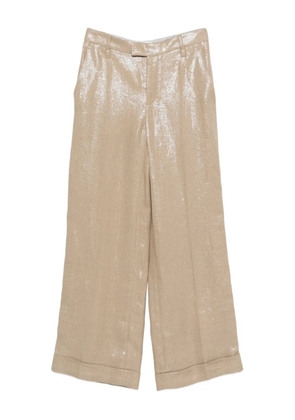 Brunello Cucinelli lurex trousers - Neutrals