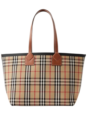 Burberry medium London check-pattern tote bag - Brown