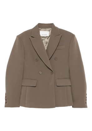 The Frankie Shop Doyer peak-lapel double-breasted blazer - Green