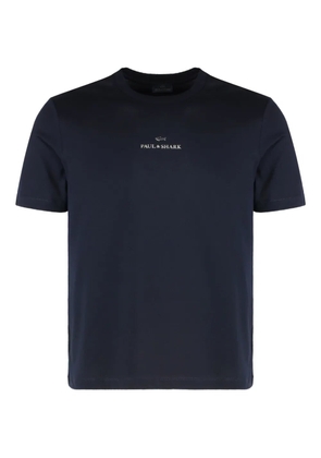 Paul & Shark logo-detail cotton T-shirt - Blue