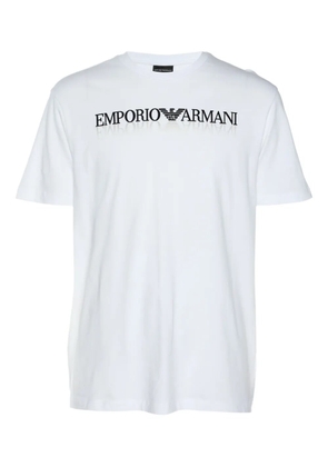 Emporio Armani Pre-Owned logo crew-neck T-shirt - White