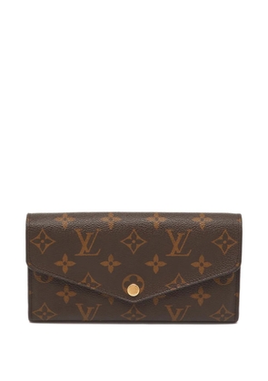 Louis Vuitton Pre-Owned 2019 Sarah Monogram envelope wallet - Brown