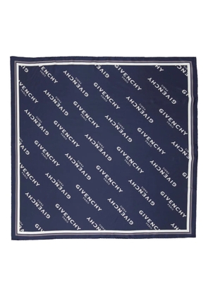 Givenchy logo scarf - Blue