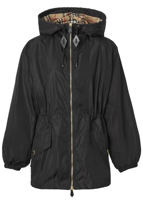 Burberry lightweight ECONYL® hooded jacket - Black