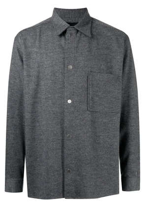 3.1 Phillip Lim melangé-effect flannel shirt - Grey