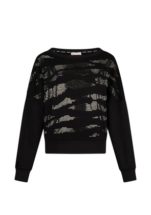 LIU JO appliqués crew-neck sweatshirt - Black