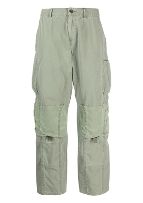 John Elliott mid-rise straight-leg work trousers - Green