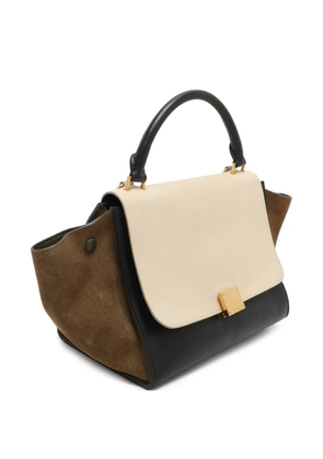 Celine Pre-Owned suede leather trapeze bag - Black